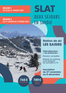 Affiche flyer sejours alpes 2024